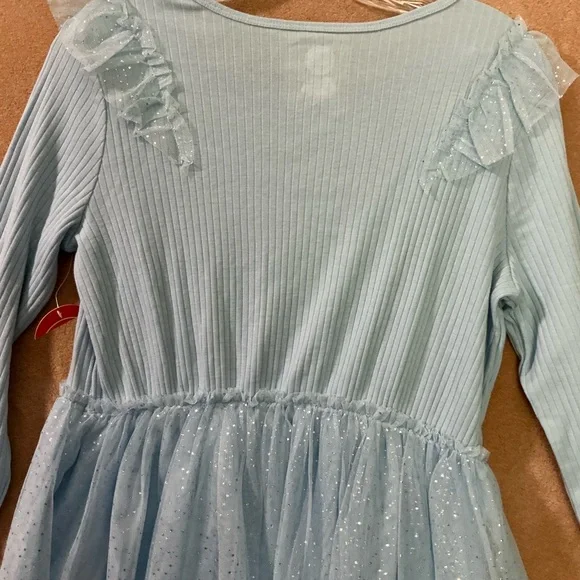 Wonder Nation Light Blue Sparkle Dress - Picture 5 of 9